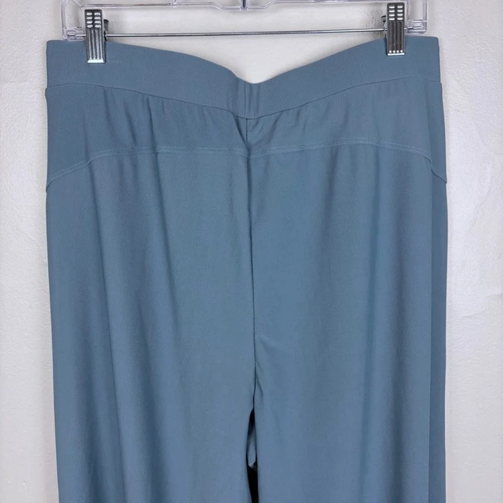 Halara Flex High Waisted Wide Leg Micro Waffle Work Pants Light Blue Size XL